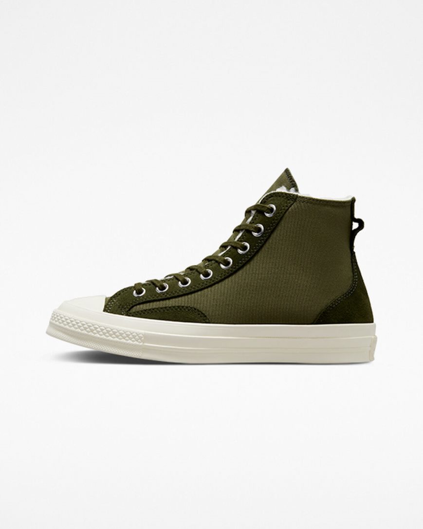 Tenisky Vysoke Converse Chuck 70 Podsite Colorblock Damske Olivovo Zelená Zelene | SK AS5FK4